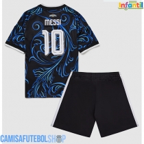 Camisa de time de futebol Argentina Lionel Messi #10 Replicas 2º Equipamento Infantil Mundo 2026 Manga Curta (+ Calças curtas)